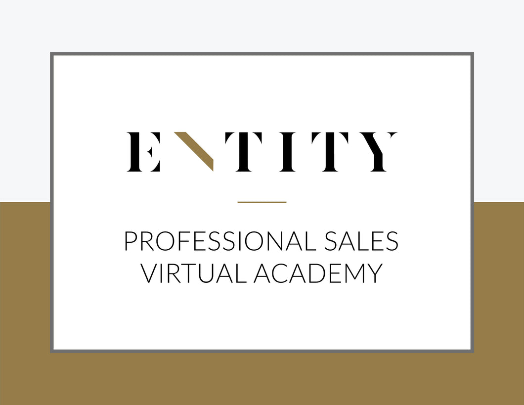 ENTITY Professional Sales Virtual Academy (Tuition)